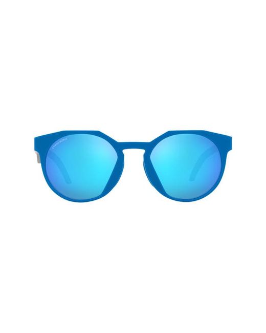 Oakley 52mm Round Sunglasses in Matte Sapphire/Prizm Sapphire at
