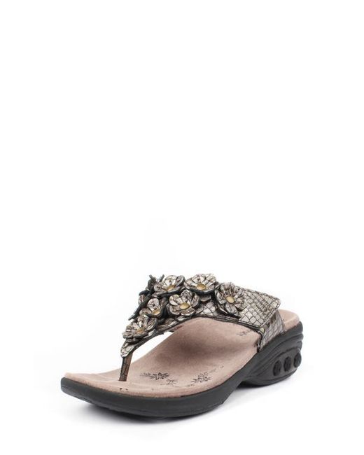 Therafit Flora Wedge Flip Flop in at