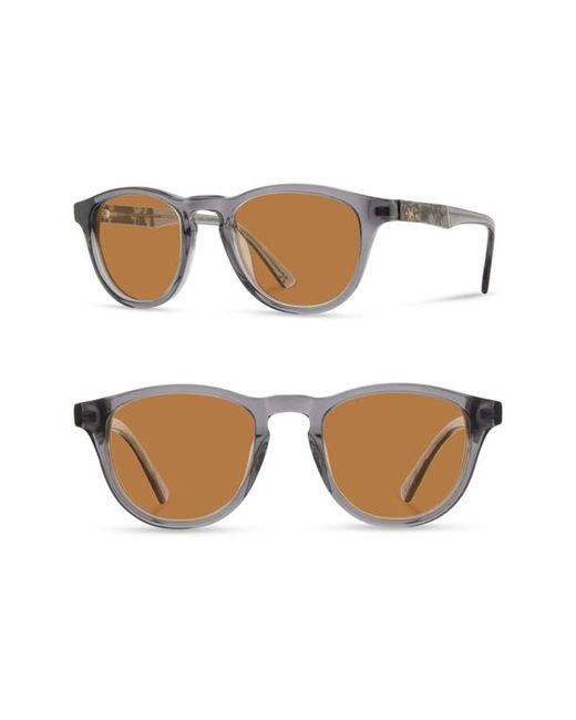 Shwood Francis 49mm Sunglasses in Smoke/Pinecone at