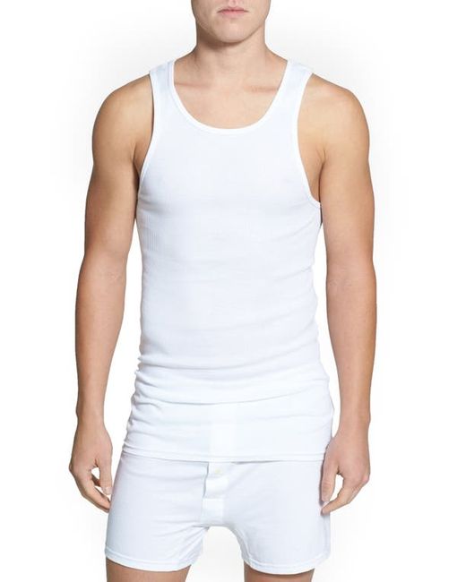 Nordstrom 4-Pack Supima Cotton Athletic Tanks in at