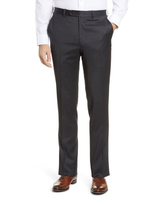 Peter Millar Harker Flat Front Solid Stretch Wool Dress Pants in at