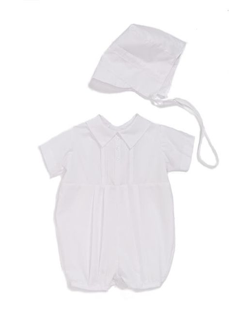 Little Things Mean a Lot Christening Romper Hat Set in at