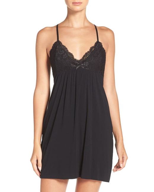 P.J. Salvage Lace Racerback Jersey Chemise in at