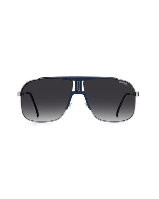 Carrera 65mm Rectangular Sunglasses in Ruth Grey Shaded at