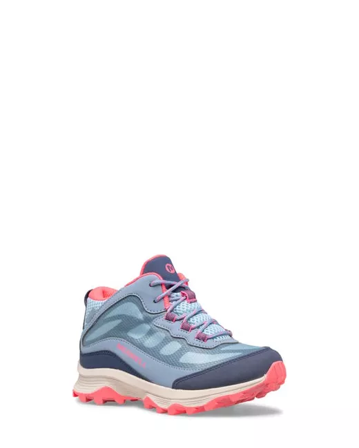 Merrell Moab Speed Waterproof Mid Top Sneaker in Dusty Coral at
