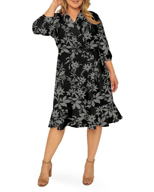 Standards & Practices Kylie Ruffle Wrap Dress in at