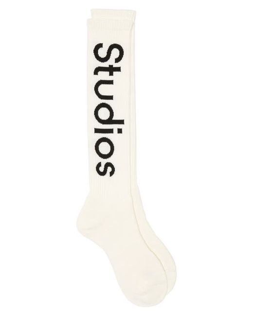 Acne Studios Logo Rib Socks in at