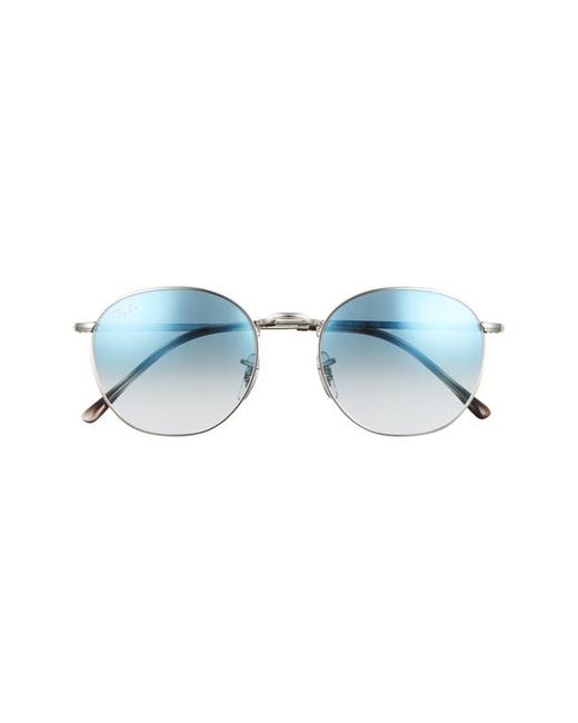 Ray-Ban 54mm Gradient Round Sunglasses in Clear Blue at