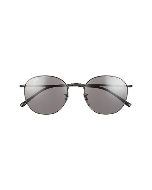 Ray-Ban 54mm Round Sunglasses in Black/Dark Grey at