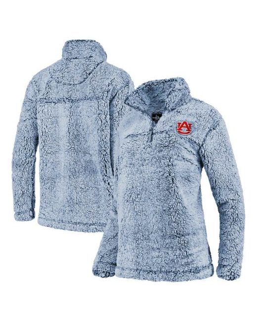 Boxercraft Auburn Tigers Sherpa Super Soft Quarter Zip Pullover Jacket at