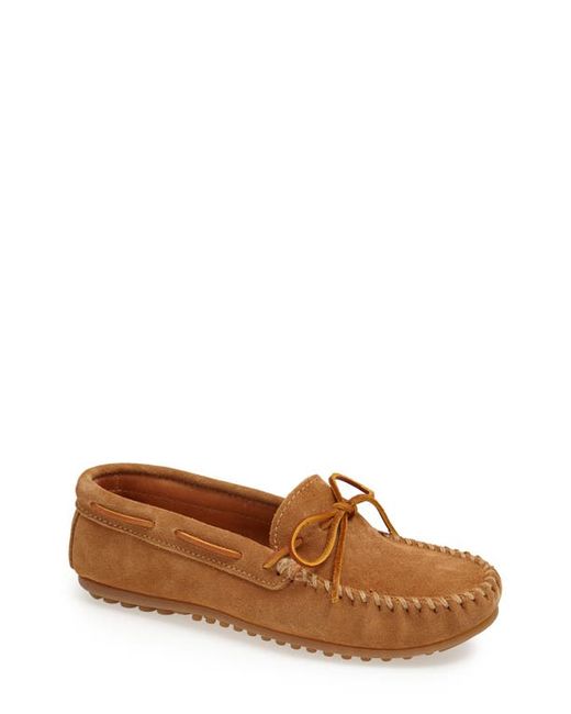 Minnetonka Suede Driving Shoe in at