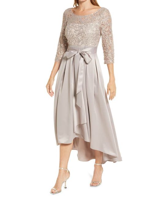 Alex Evenings Sequin Lace High-Low Cocktail Dress in at