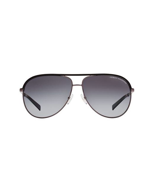 Armani Exchange 61mm Gradient Aviator Sunglasses in at