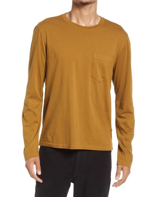 Billy Reid Washed Long Sleeve Pocket T-Shirt in at