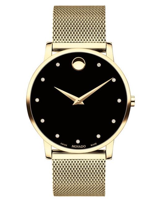 Movado Museum Mesh Strap Watch 40mm in at