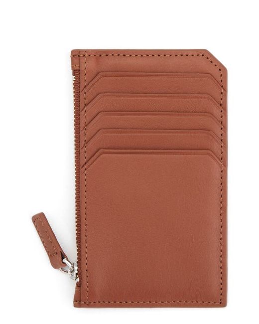 ROYCE New York Zip Leather Card Case in at