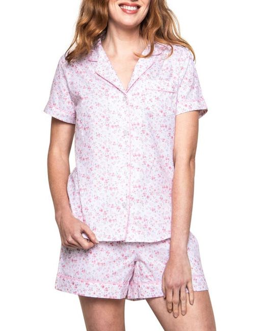 Petite Plume Floral Short Cotton Pajamas in at