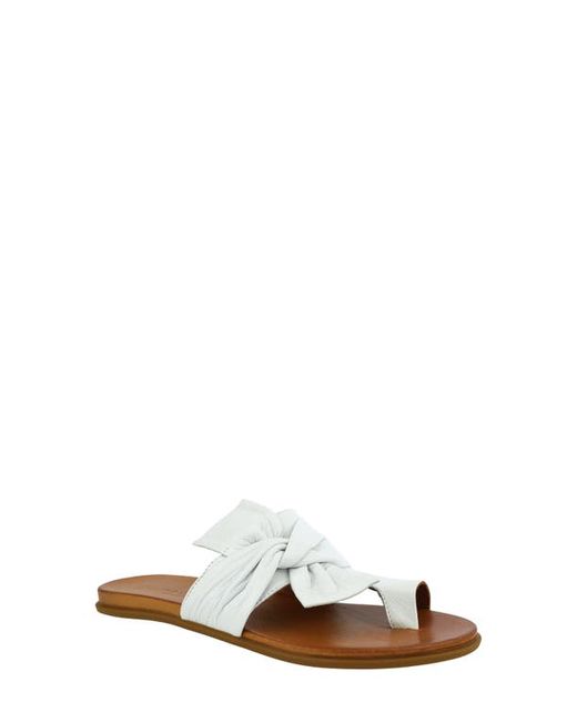 Unity In Diversity Leather Toe Loop Sandal in at