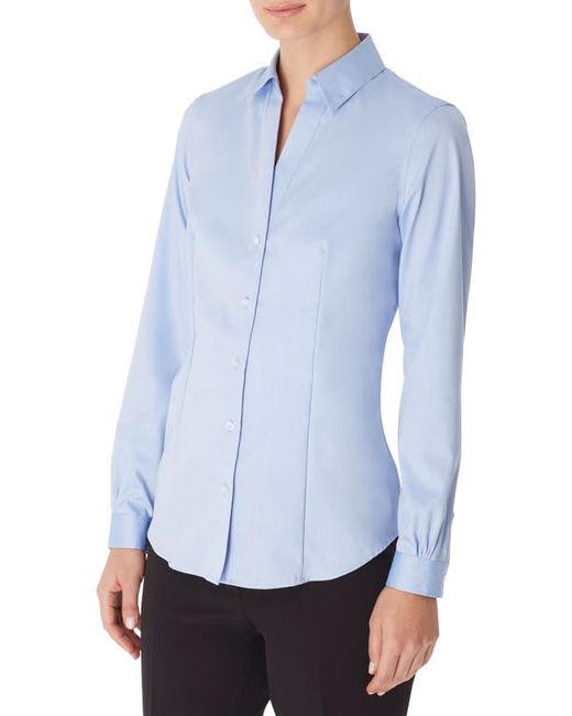 Jones New York Solid Button-Up Cotton Shirt in at