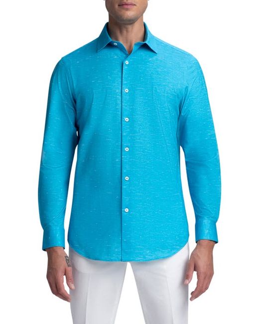 Bugatchi Stretch Cotton Button-Up Shirt in at