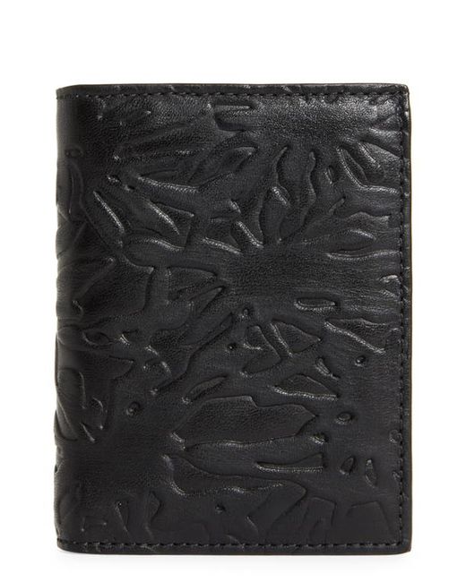 Comme Des Garçons Forest Embossed Leather Bifold Wallet in at