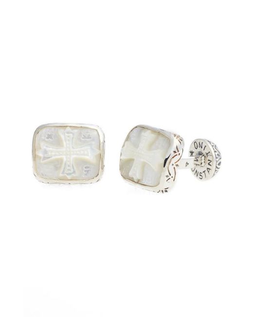 Konstantino Classics Cuff Links in Mother Of Pearl at
