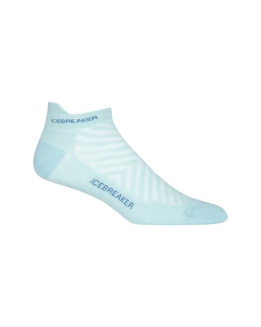 Icebreaker Run Ultralight Micro Ankle Socks in Haze/Azul at