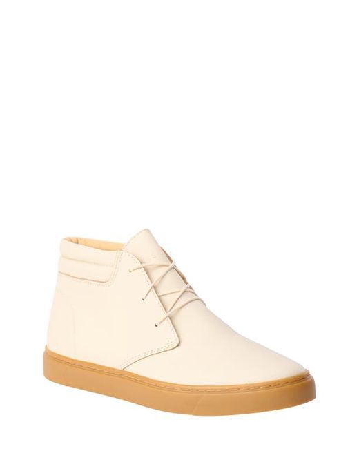 Nisolo Everyday Mid Top Sneaker in Bone/Gum at