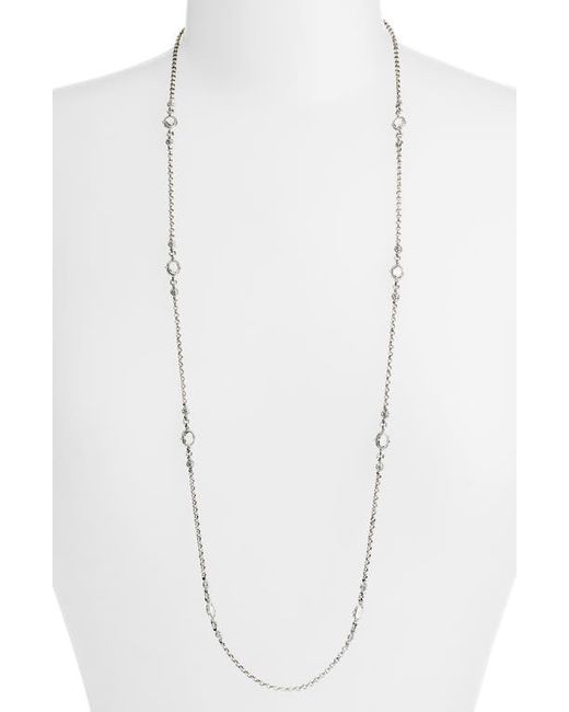 Konstantino Pythia Long Crystal Station Necklace in at