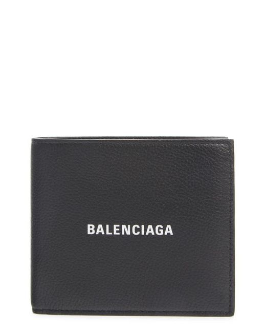 Balenciaga Cash Logo Leather Wallet in at