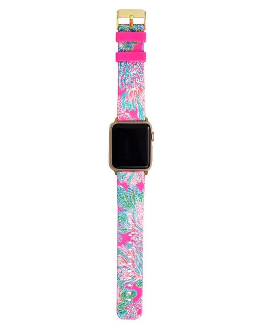 Lilly Pulitzer® Lilly Pulitzer Seaing Things Silicone Apple Watch Band in at