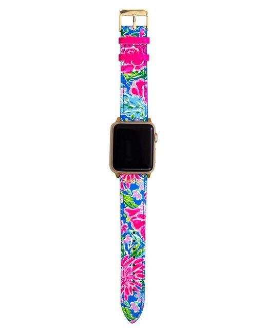 Lilly Pulitzer® Lilly Pulitzer Leather Apple Watch Band in at