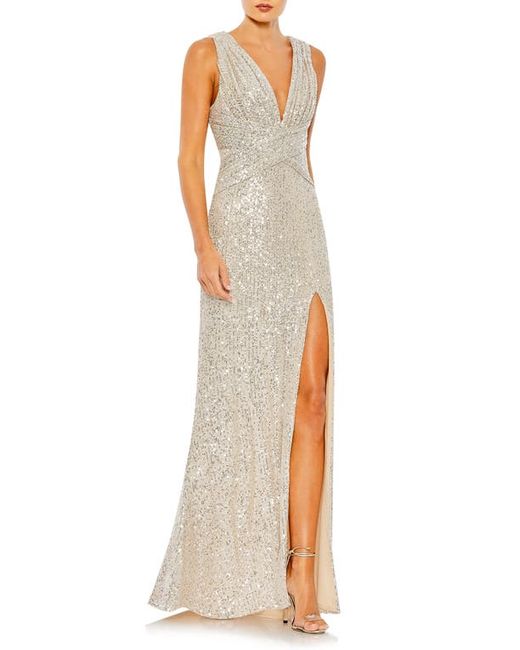 Mac Duggal Sparkle Sequin Sheath Gown in at