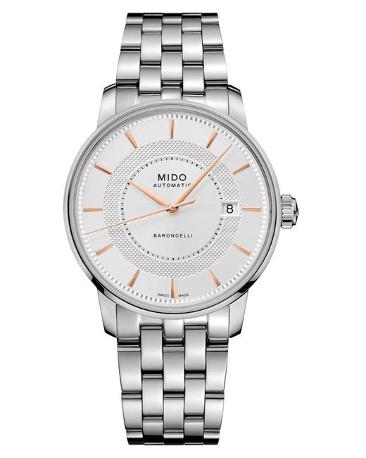 Mido Baroncelli Signature Automatic Bracelet Watch 39mm in at