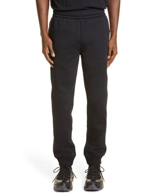 Burberry Check Panel Cotton Blend Joggers in at