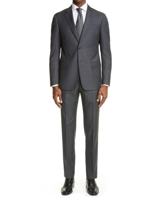 Emporio Armani Trim Fit Solid Wool Suit in at