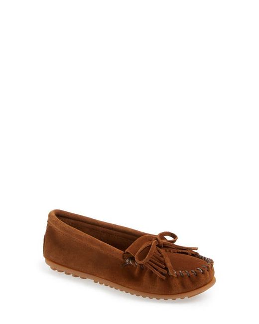 Minnetonka Kilty Suede Moccasin in at
