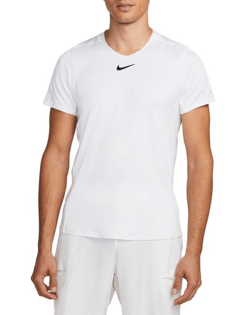 Nike Court Dri-FIT Advantage Tennis Shirt in Black at