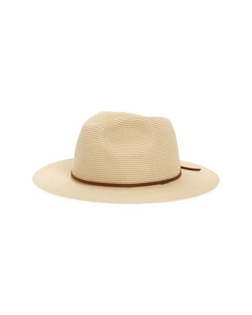 Brixton Wesley Packable Straw Fedora in at