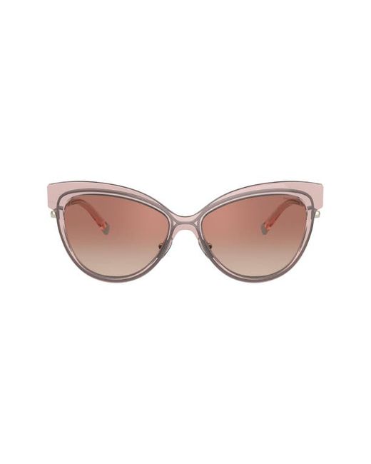 Tiffany & co. . 57mm Gradient Cat Eye Sunglasses in Warm Orange at