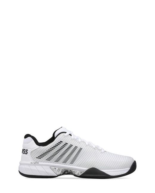 K-Swiss Hypercourt Express 2 2E Tennis Shoe in Barely White/Black at