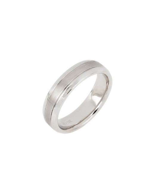 Bony Levy 6mm Satin Polished Band in at