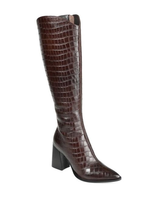 Journee Signature Laila Leather Boot in at