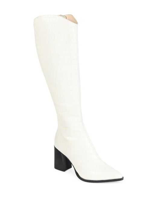 Journee Signature Laila Leather Boot in at