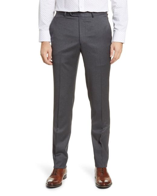 Peter Millar Harker Flat Front Solid Stretch Wool Dress Pants in at