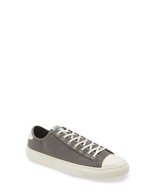 Nothing New Low Top Sneaker in Grey Canvas/Off White at