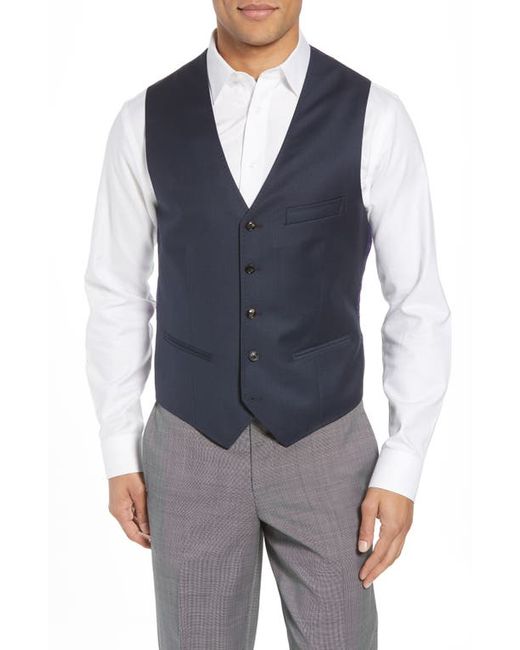 Ted Baker London Troy Slim Fit Solid Wool Vest in at