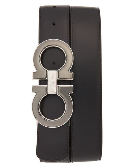 Salvatore Ferragamo Reversible Leather Belt in at