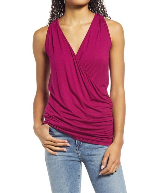 Loveappella Faux Wrap Tank in at