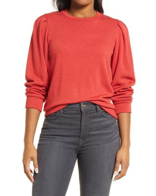Loveappella Pleat Shoulder Sweater in at
